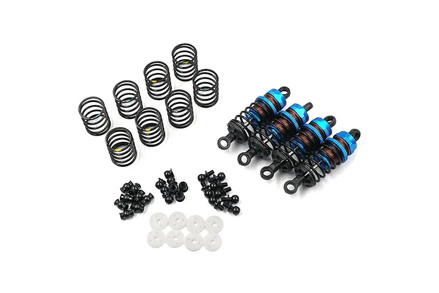 Yeah Racing 1/10 Blue Aluminium Go Big Bore On Road 55mm Shocks 4Pcs image 40512