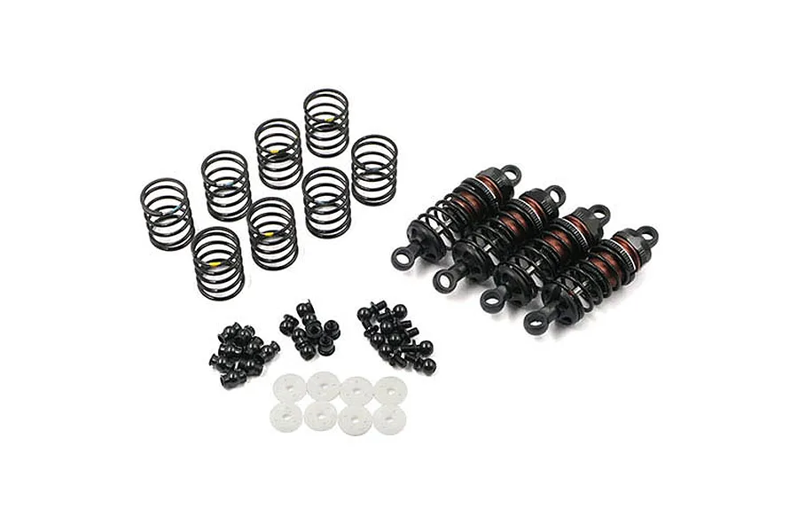 Yeah Racing 1/10 Black Aluminium Go Big Bore On Road 55mm Shocks 4Pcs image 40515