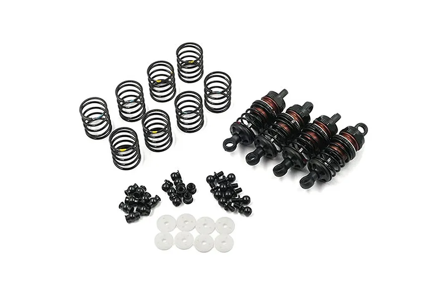 Yeah Racing 1/10 Black Aluminium Go Big Bore On Road 50mm Shocks 4Pcs image 40521