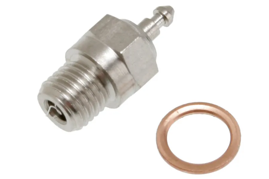 Traxxas Super Duty Glow Plug (Long Medium) w/ Gasket image 40595