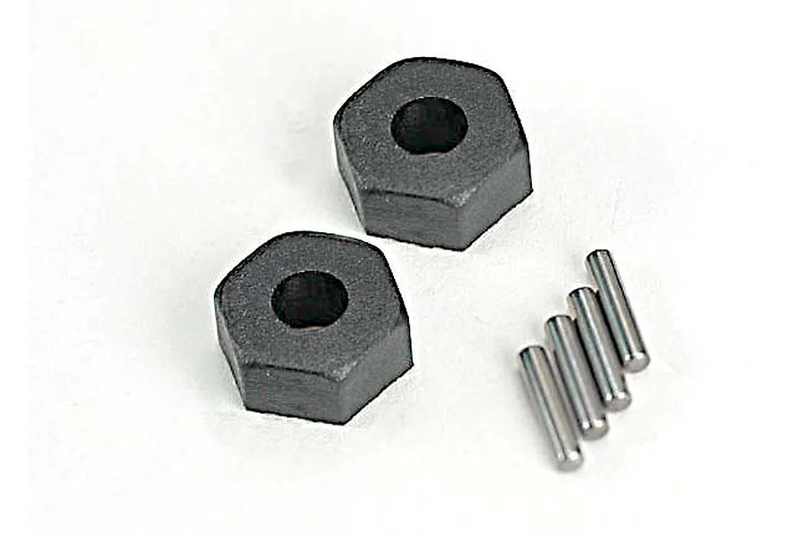 Traxxas 12mm Wheel Hexes 2Pcs w/ Axle Pins image 4063