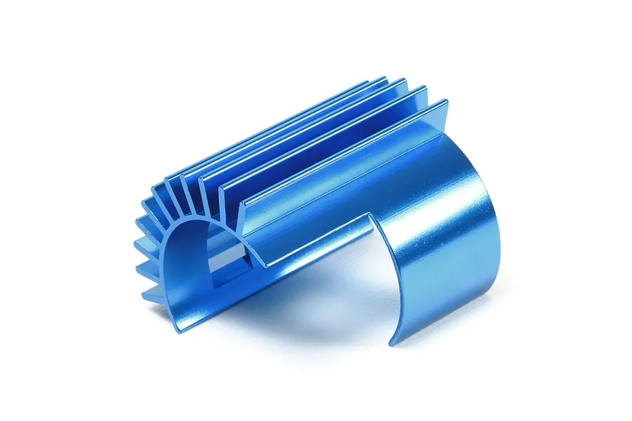 Tamiya TT-02 Blue Aluminium Motor Heat Sink image 40640