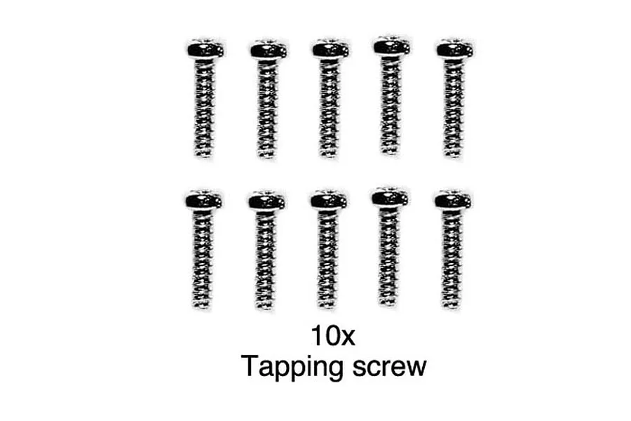 Tamiya 2x8mm Coarse Thread Button Head Screws 10Pcs image 40651