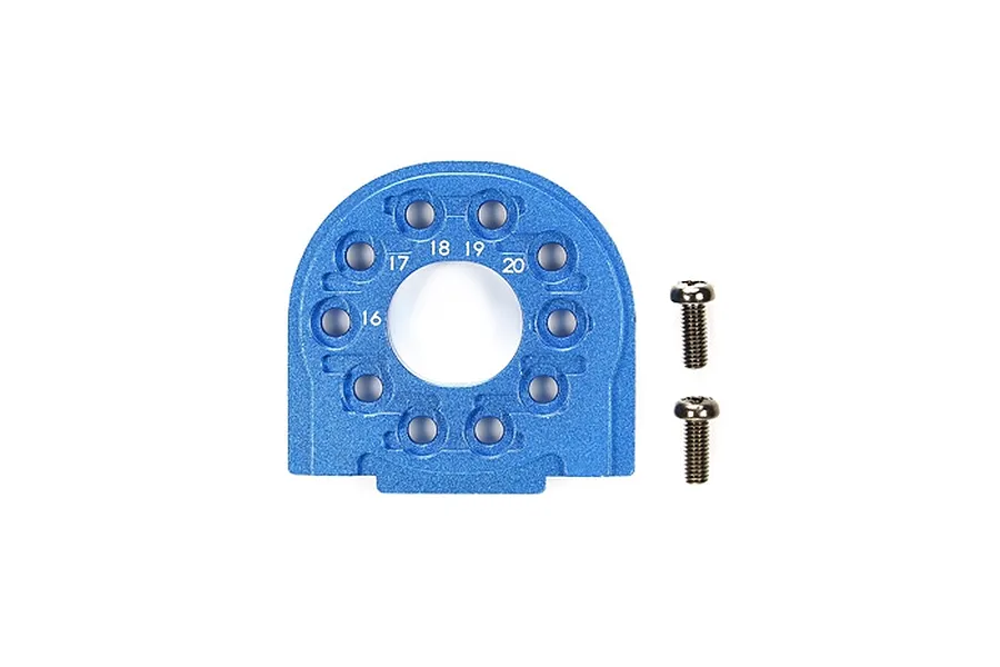 Tamiya TT-02 Blue Aluminium Motor Mount image 40659