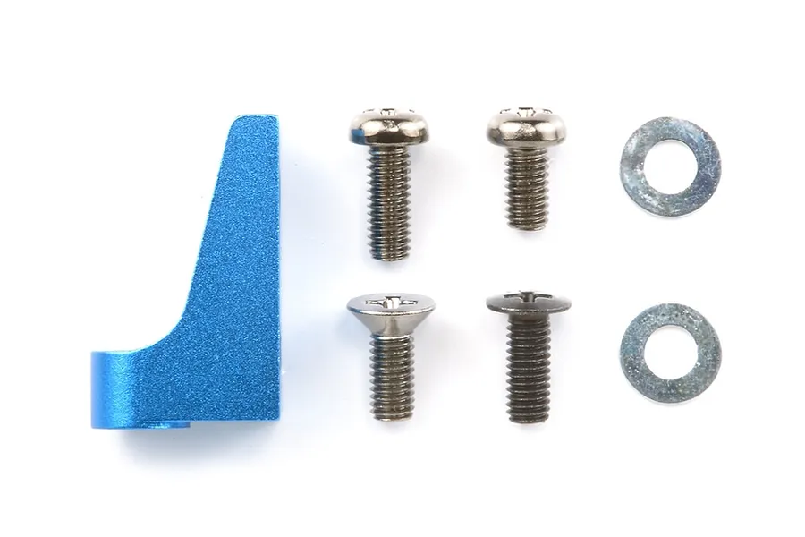 Tamiya Blue Aluminium Right Servo Mount w/ Hardware image 40661