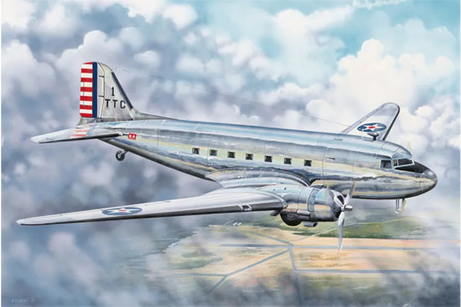 Trumpeter 1/48 C-48C Skytrain Transport Aircraft Scaled Plastic Model Kit image 40664