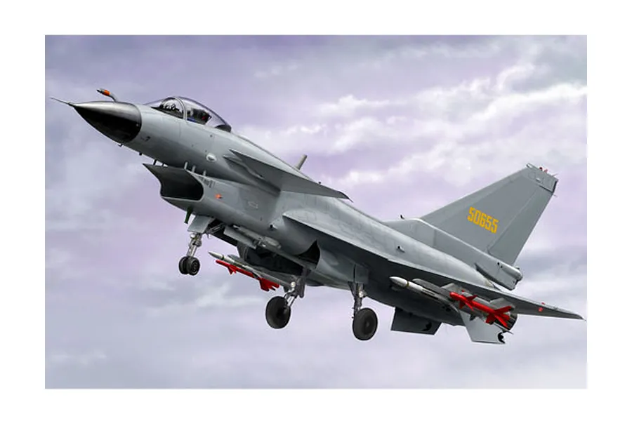 Trumpeter 1/48 PLAAF J-10A Vigorous Dragon Fighter Jet Scaled Plastic Model Kit image 40713
