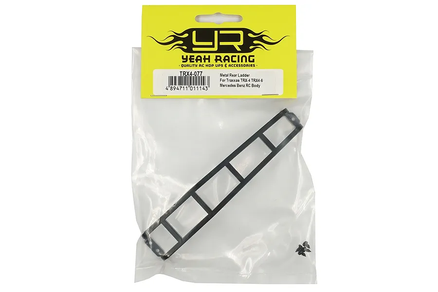Yeah Racing Black Metal TRX-4 &amp;amp; TRX-6 Mercedes G500 &amp;amp; G63 Rear Ladder image 40868