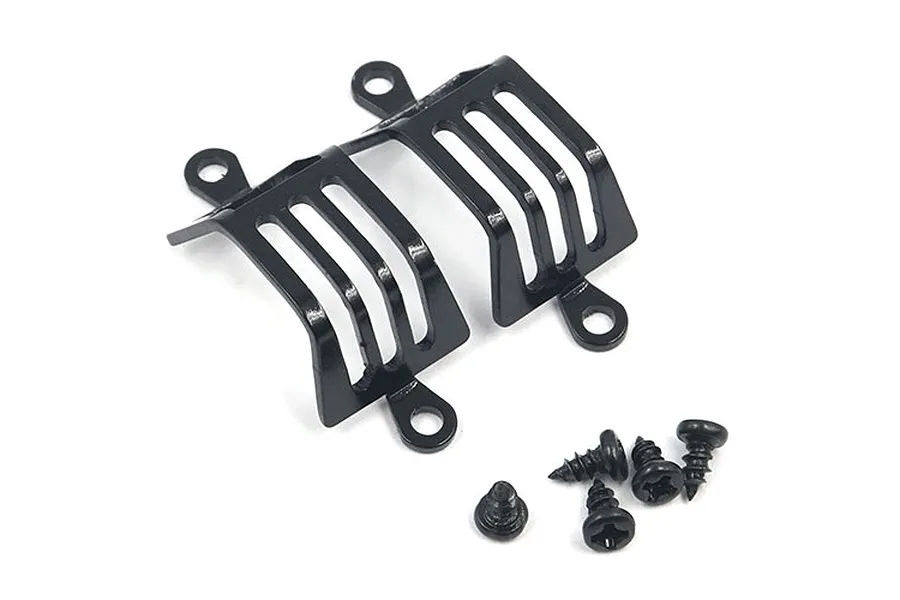 Yeah Racing Black Steel TRX-4 &amp;amp; TRX-6 Mercedes G500 &amp;amp; G63 Front Lamp Guard Set 2Pcs image 40875