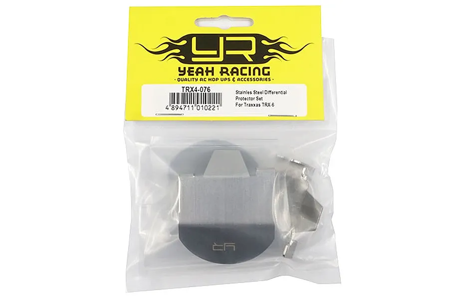 Yeah Racing TRX-6 Stainless Steel Differential Skid Plate Set image 40880