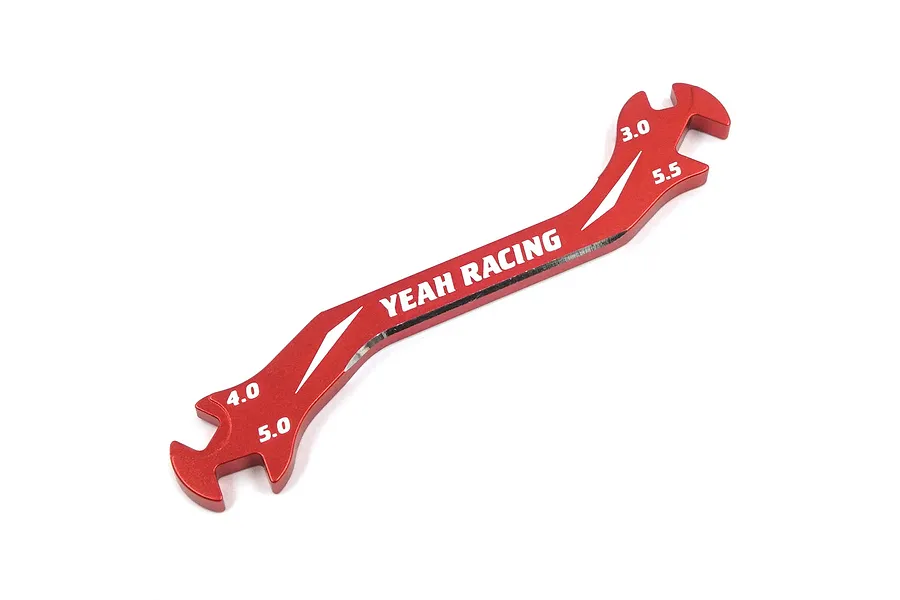 Yeah Racing Red Aluminium 3.0mm, 4.0mm, 5.0mm &amp;amp; 5.5mm Turnbuckle Spanner image 40889