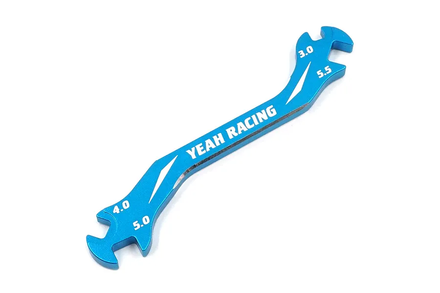 Yeah Racing Blue Aluminium 3.0mm, 4.0mm, 5.0mm &amp;amp; 5.5mm Turnbuckle Spanner image 40897