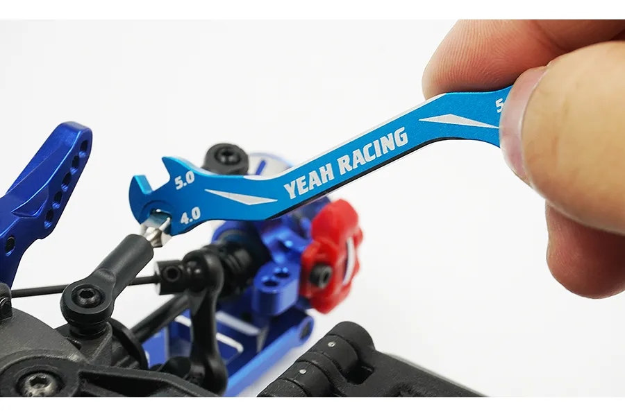Yeah Racing Blue Aluminium 3.0mm, 4.0mm, 5.0mm &amp;amp; 5.5mm Turnbuckle Spanner image 40899