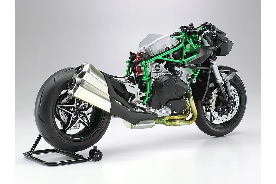 Tamiya 1/12 Kawasaki Ninja H2 Carbon Motorcycle Plastic Model Kit image 40961