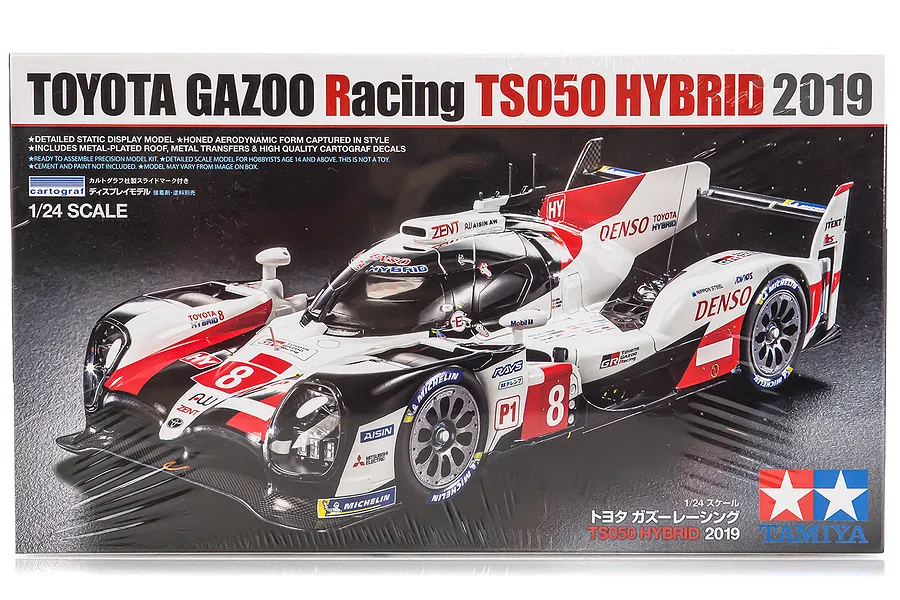 Tamiya 1/24 Toyota 2019 GAZOO Racing TS050 Hybrid Scaled Plastic Model Kit image 40964