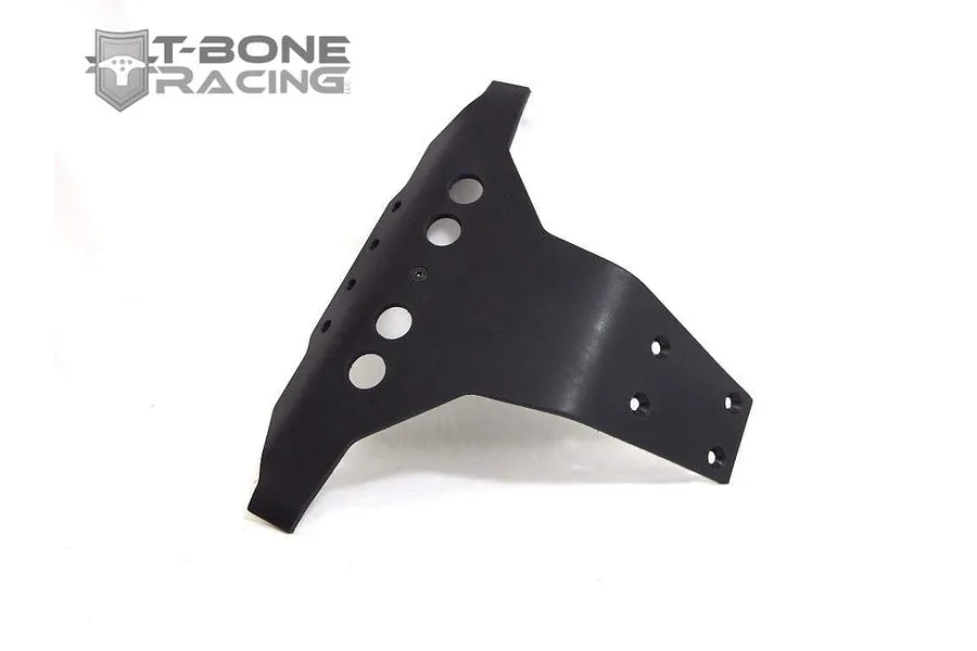 A black T-Bone Racing front bumper for an ARRMA Senton 6S RC vehicle, shown against a plain white background.