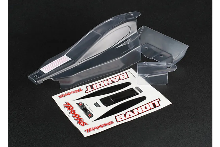 Traxxas Bandit Clear Unpainted Body Shell w/ Decal Sheet image 4101