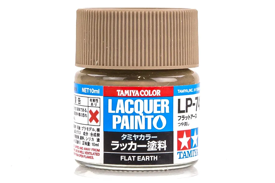 Tamiya LP-74 Flat Earth Lacquer Paint 10ml image 41014
