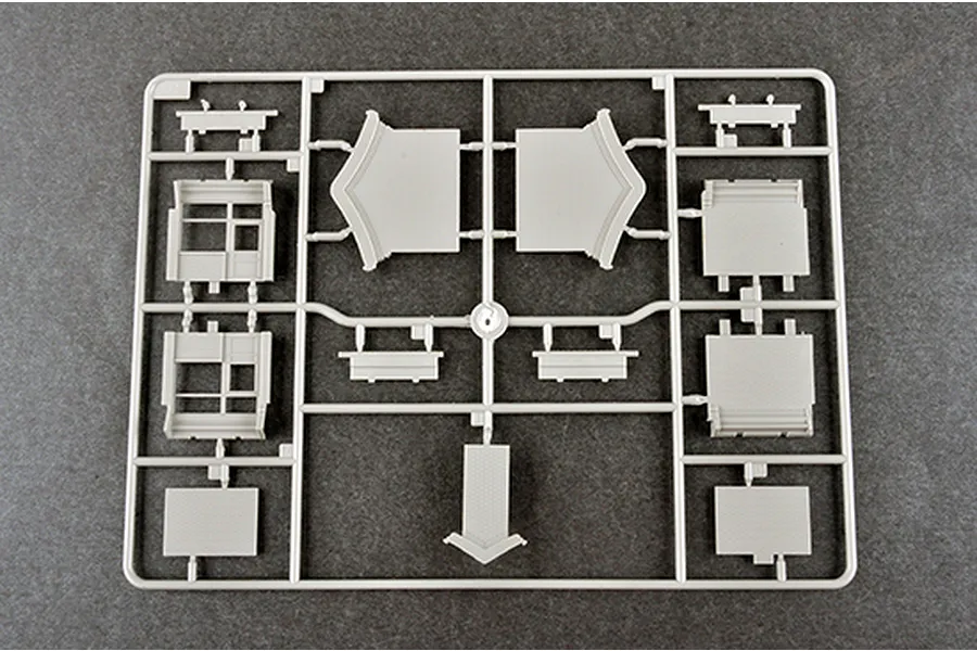 Trumpeter 1/100 Courtyard House (Beijing Siheyuan) Scaled Plastic Model Kit image 41081