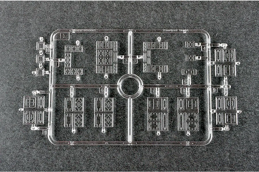 Trumpeter 1/100 Courtyard House (Beijing Siheyuan) Scaled Plastic Model Kit image 41083