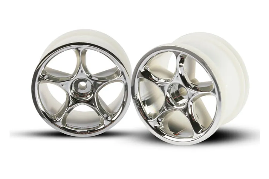Traxxas 2.2&amp;quot; Tracer Chrome Rims 2Pcs image 4114