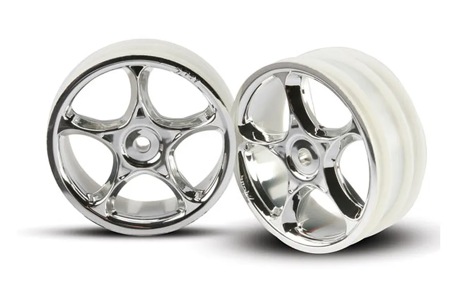 Traxxas 2.2&amp;quot; Tracer Chrome Rims 2Pcs image 4115