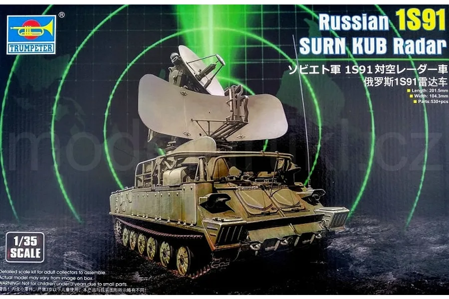 Trumpeter 1/35 Russian 1S91 Surn Kub Radar Scaled Plastic Model Kit image 41160