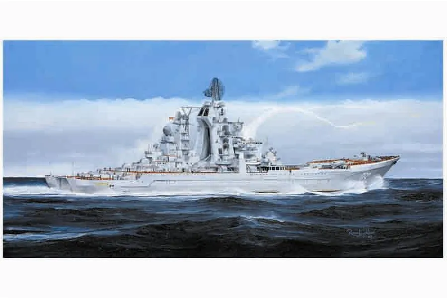 Trumpeter 1/350 Russian Admiral Ushakov (Ex-Kirov) Battlecruiser Plastic Model Kit image 41228