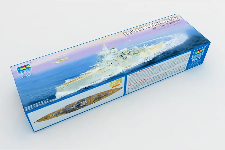 Trumpeter 1/350 HMS Warspite 1942 Battleship Plastic Model Kit image 41243