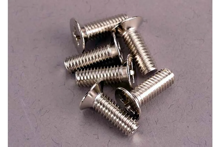 Traxxas 4x12mm Fine Thread Countersunk Head Screws 6Pcs image 4129