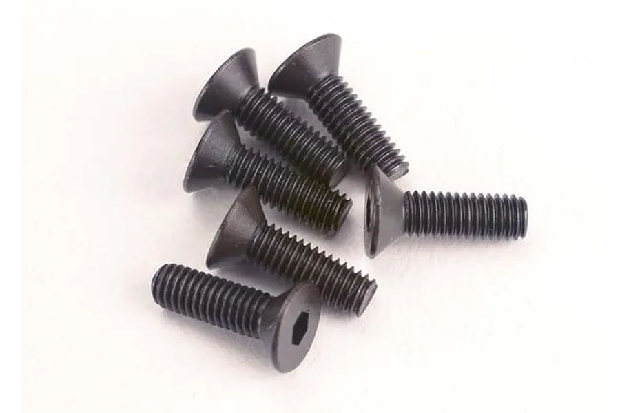 Traxxas 3x10mm Fine Thread Countersunk Head Screws 6Pcs image 4131