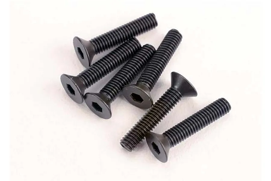 Traxxas 3x15mm Fine Thread Countersunk Head Screws 6Pcs image 4133