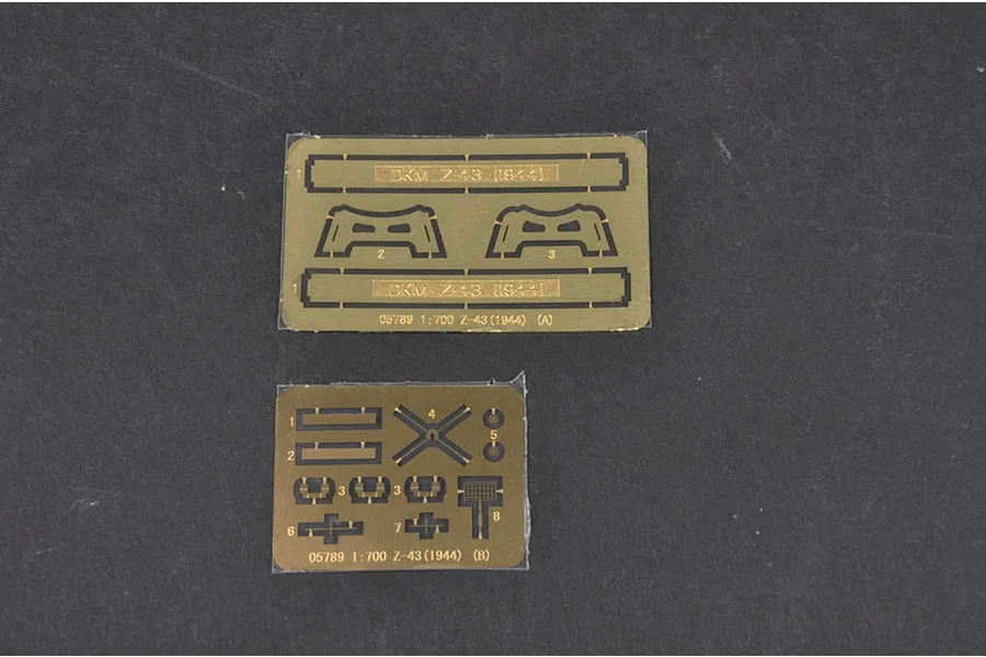Trumpeter 1/700 German Zerstorer Z-43 1944 Destroyer Plastic Model Kit image 41341