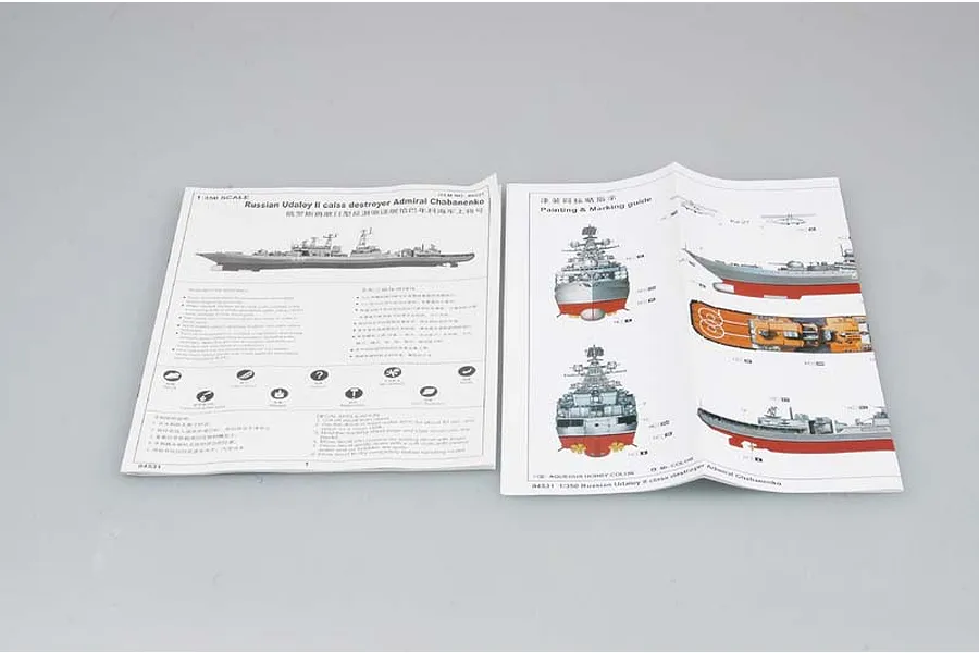 Trumpeter 1/350 Russian Udaloy II Admiral Chanbanenko Destroyer Plastic Model Kit image 41360