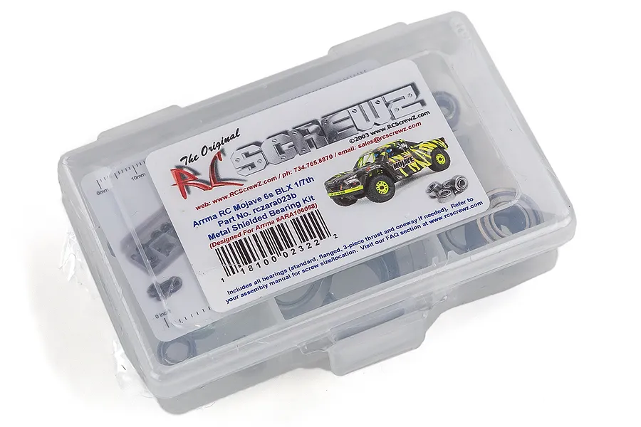 RC Screwz Complete Metal Shielded Bearing Kit for ARRMA 1/7 Mojave image 41386