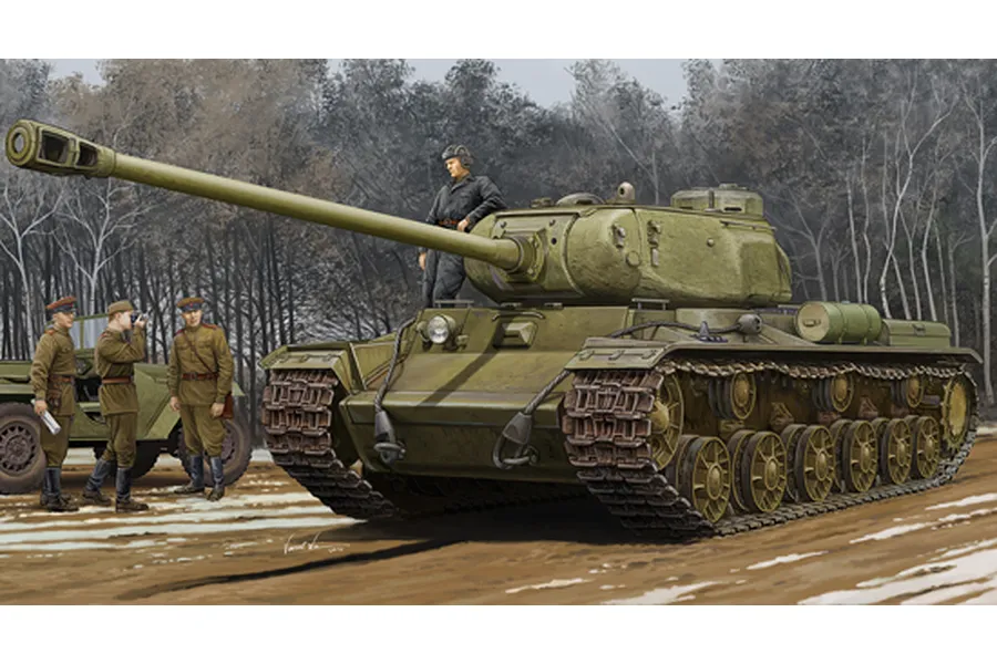 Trumpeter 1/35 Soviet KV-122 Heavy Tank Scaled Plastic Model Kit image 41408