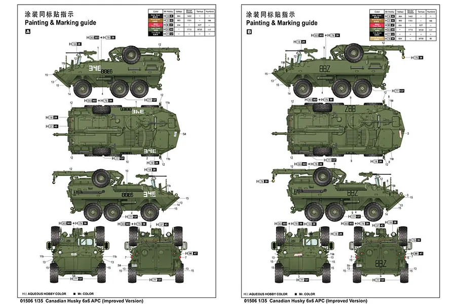 Trumpeter 1/35 Canadian Husky 6x6 AVGP (Improved Version) Armoured Vehicle Scaled Plastic Model Kit image 10