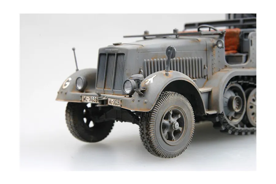 Trumpeter 1/35 German Half-Track w/ 20mm Flakvierling (Sd.Kfz7/1) &amp;amp; w/ Sd.Anhanger 51 Scaled Plastic Model Kit image 41525