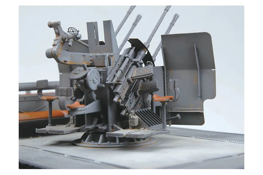 Trumpeter 1/35 German Half-Track w/ 20mm Flakvierling (Sd.Kfz7/1) &amp;amp; w/ Sd.Anhanger 51 Scaled Plastic Model Kit image 41543