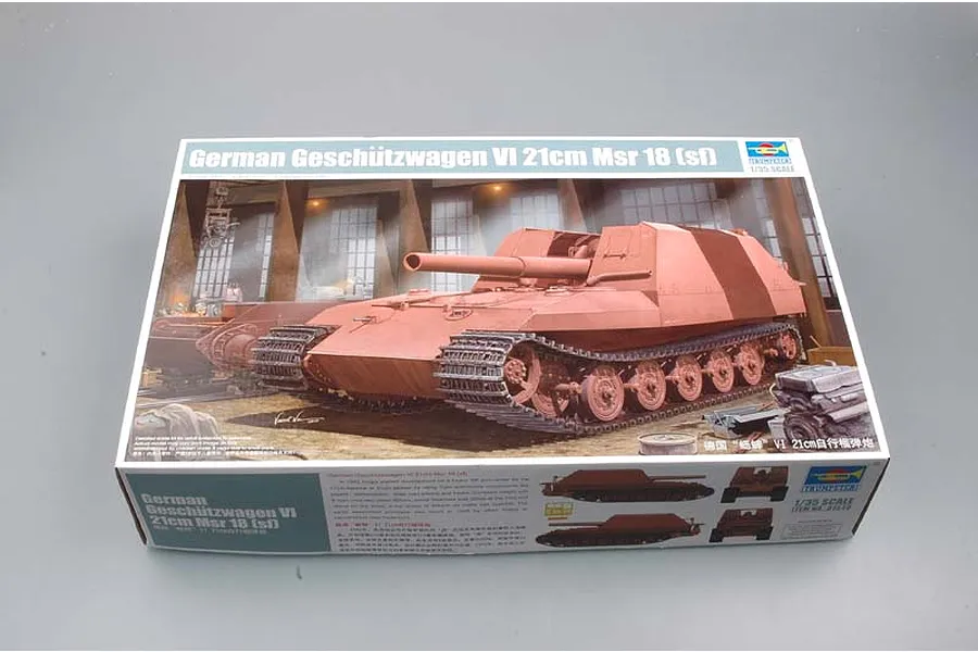 Tamiya 1/35 German Geschutzwagen VI 21CM Msr 18 (sf) Self-Propelled Gun Scaled Plastic Model Kit image 41593
