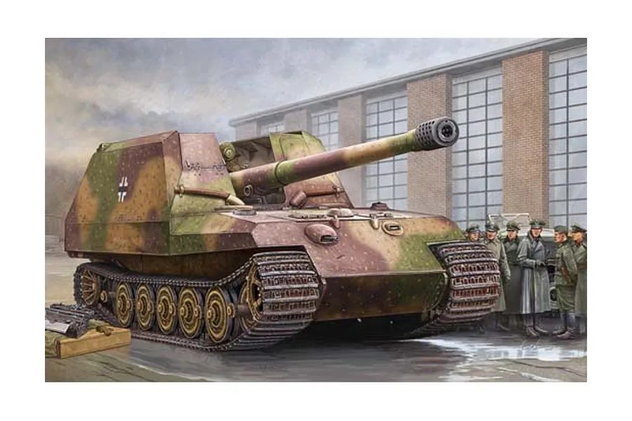 Trumpeter 1/35 German Geschutzwagen Tiger Fur 17cm Kanone 72 (sf) Self-Propelled Gun Scaled Plastic Model Kit image 41607