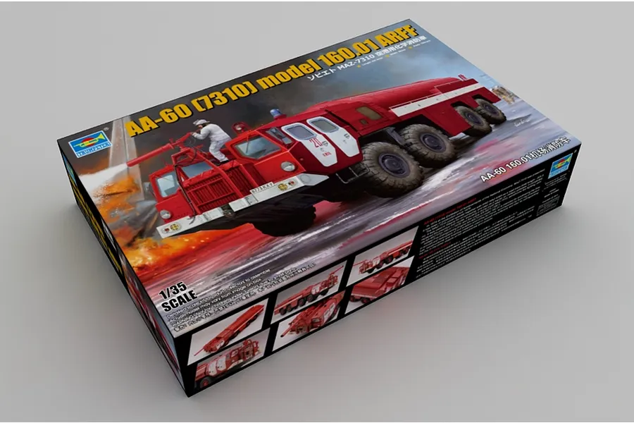 Trumpeter 1/35 AA-60 (73100) Model 160.01 Aircraft Rescue &amp;amp; Fire Fighting Truck Scaled Plastic Model Kit image 41643