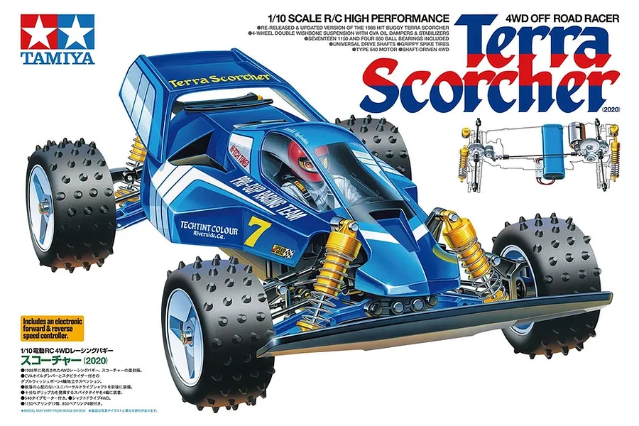 Tamiya Terra Scorcher RC Buggy Electric 4WD 1/10 Scale Kit image 41709