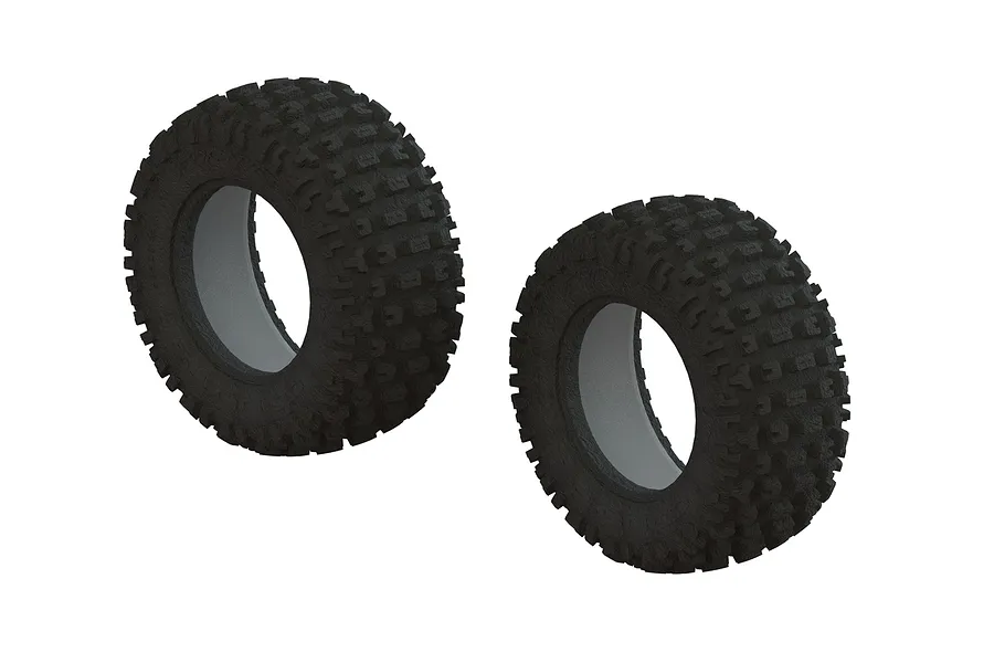 ARRMA 2.2/3.0&amp;quot; SENTON 4X4 dBoots FORTRESS SC Tyres 2Pcs w/ Foam Inserts image 41747