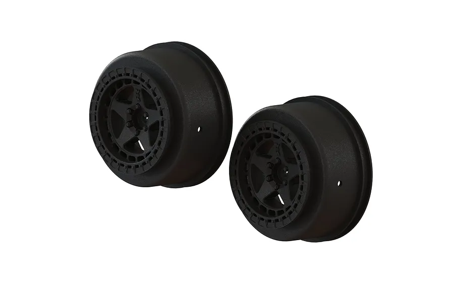 ARRMA 2.2/3.0&amp;quot; SENTON 4X4 SC Black Rims 2Pcs image 41751