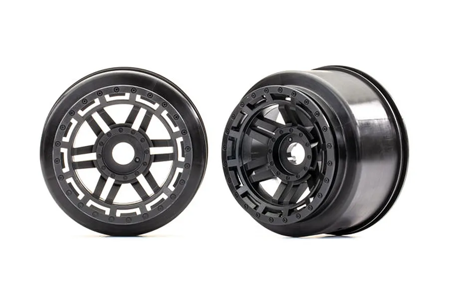 Traxxas 2.8/3.6&amp;quot; Maxx 4S Black Rims 2Pcs image 41871