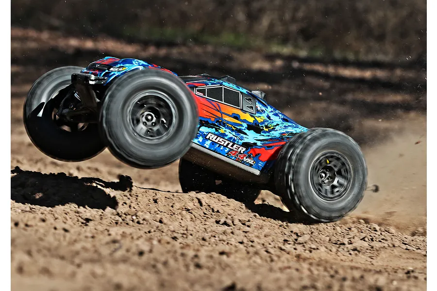 Traxxas 2.8&amp;quot; Sledgehammer Extreme Tyres on Black Rims - Glued Wheels 2Pcs image 41943