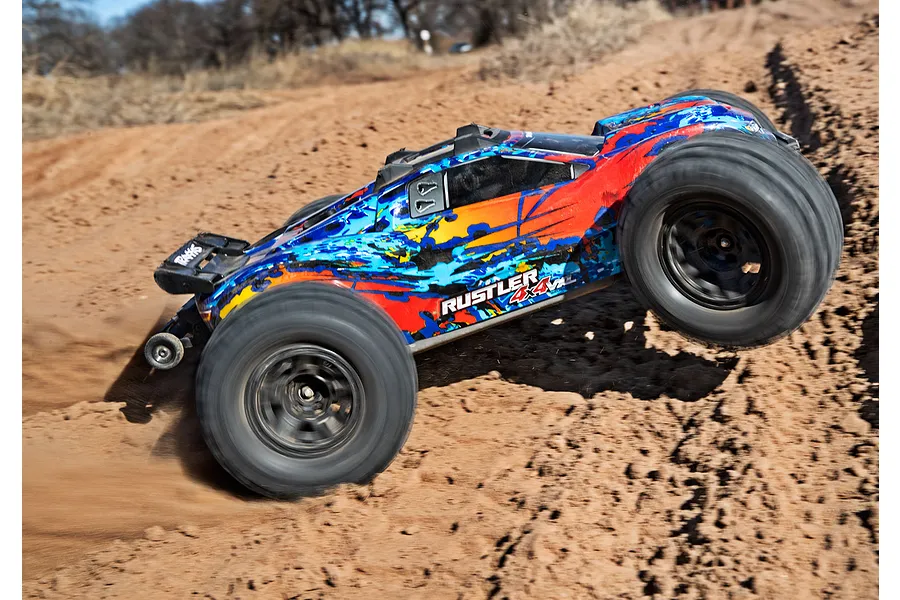 Traxxas 2.8&amp;quot; Sledgehammer Extreme Tyres on Black Rims - Glued Wheels 2Pcs image 41944