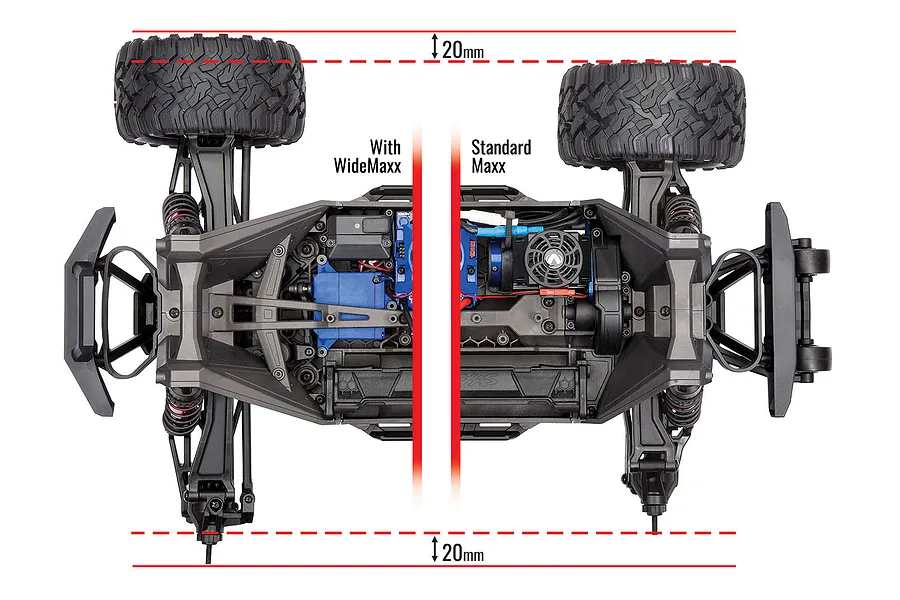 Traxxas Maxx 4S White WideMaxx Suspension Kit image 41967
