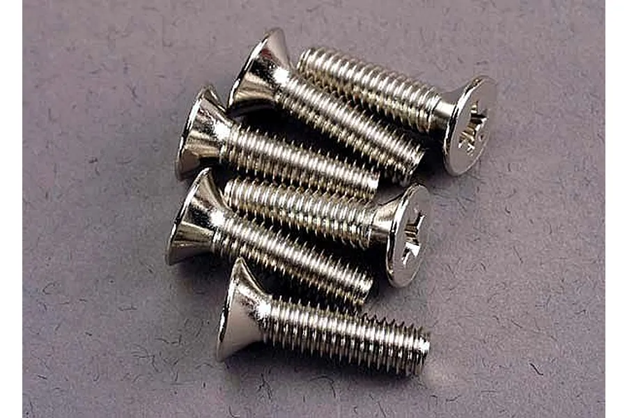 Traxxas 4x15mm Fine Thread Countersunk Head Screws 6Pcs image 4201